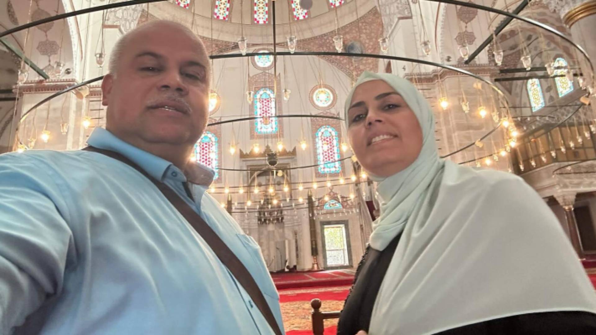 وائل الدحدوح وزوجته الشهيدة