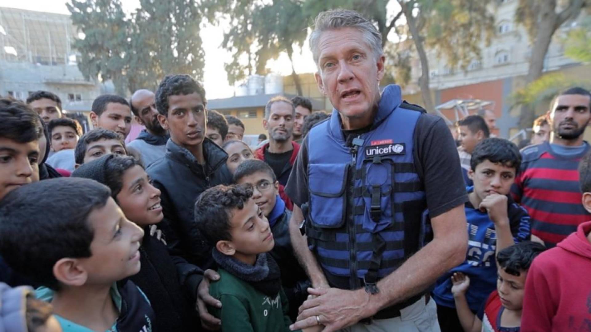 المتحدث باسم اليونيسيف جيمس إلدر في قطاع غزة