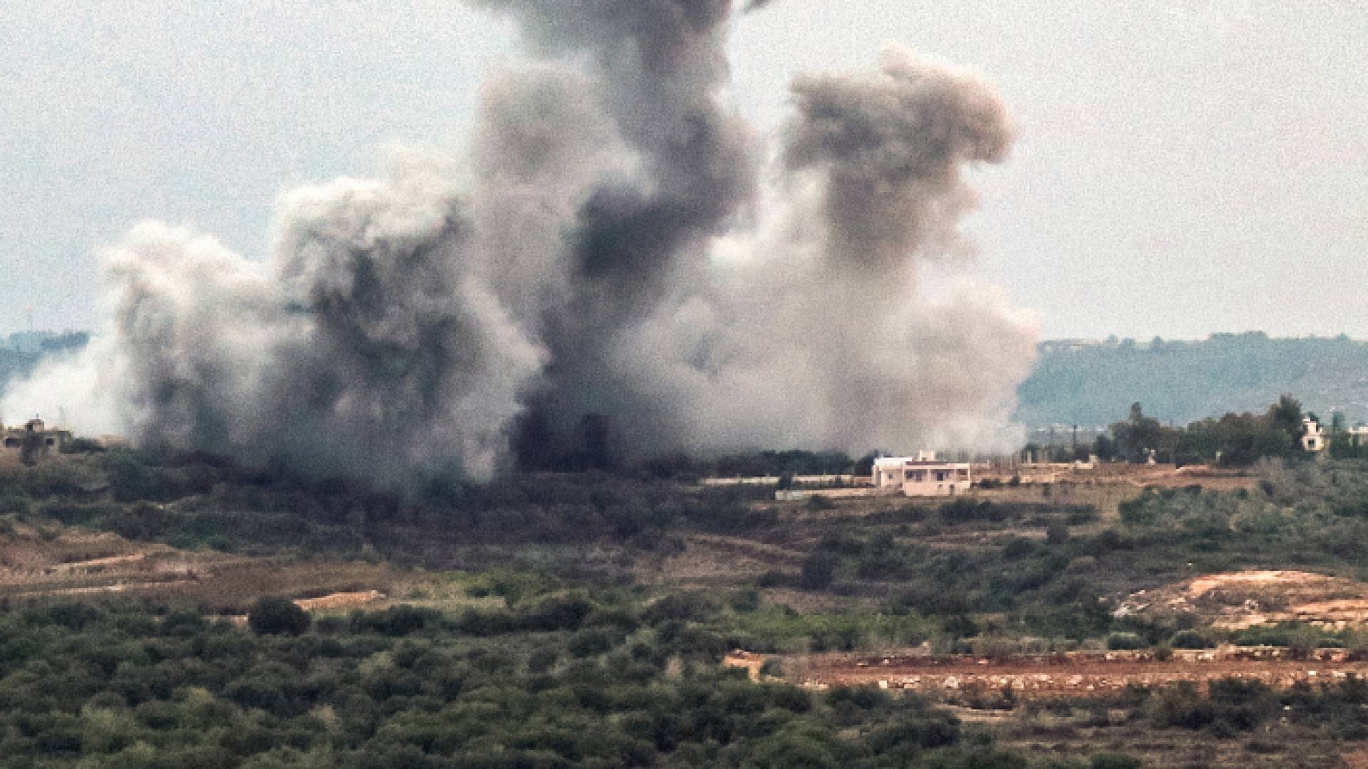 الصورة من قصف الاحتلال للجنوب اللبناني