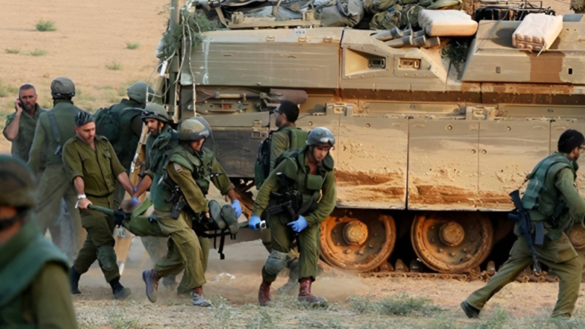 نقل جندي مصاب من جيش الاحتلال