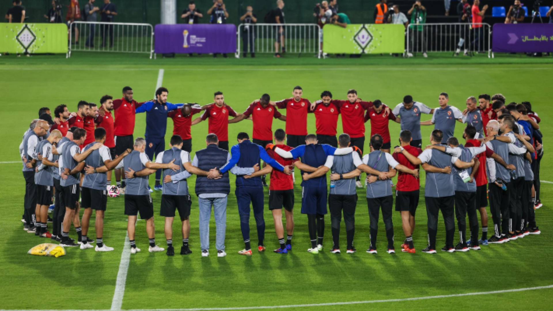 من تدريبات الأهلي المصري