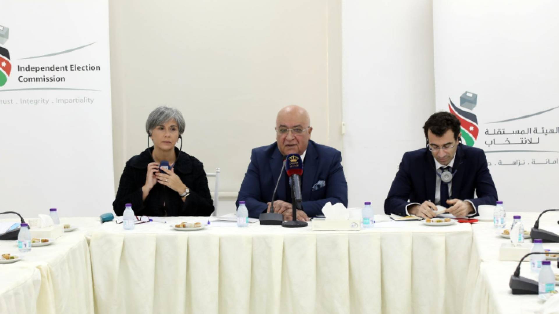 المعايطة خلال استقباله وفد البرلمان الأوروبي