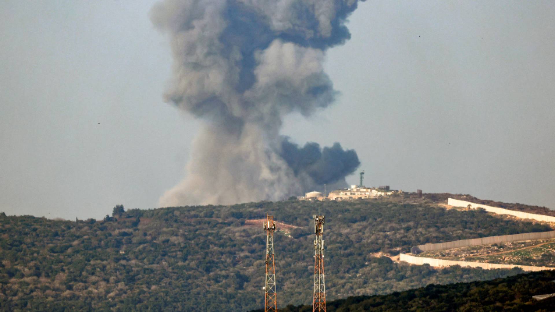 الصورة من قصف الأراضي اللبنانية