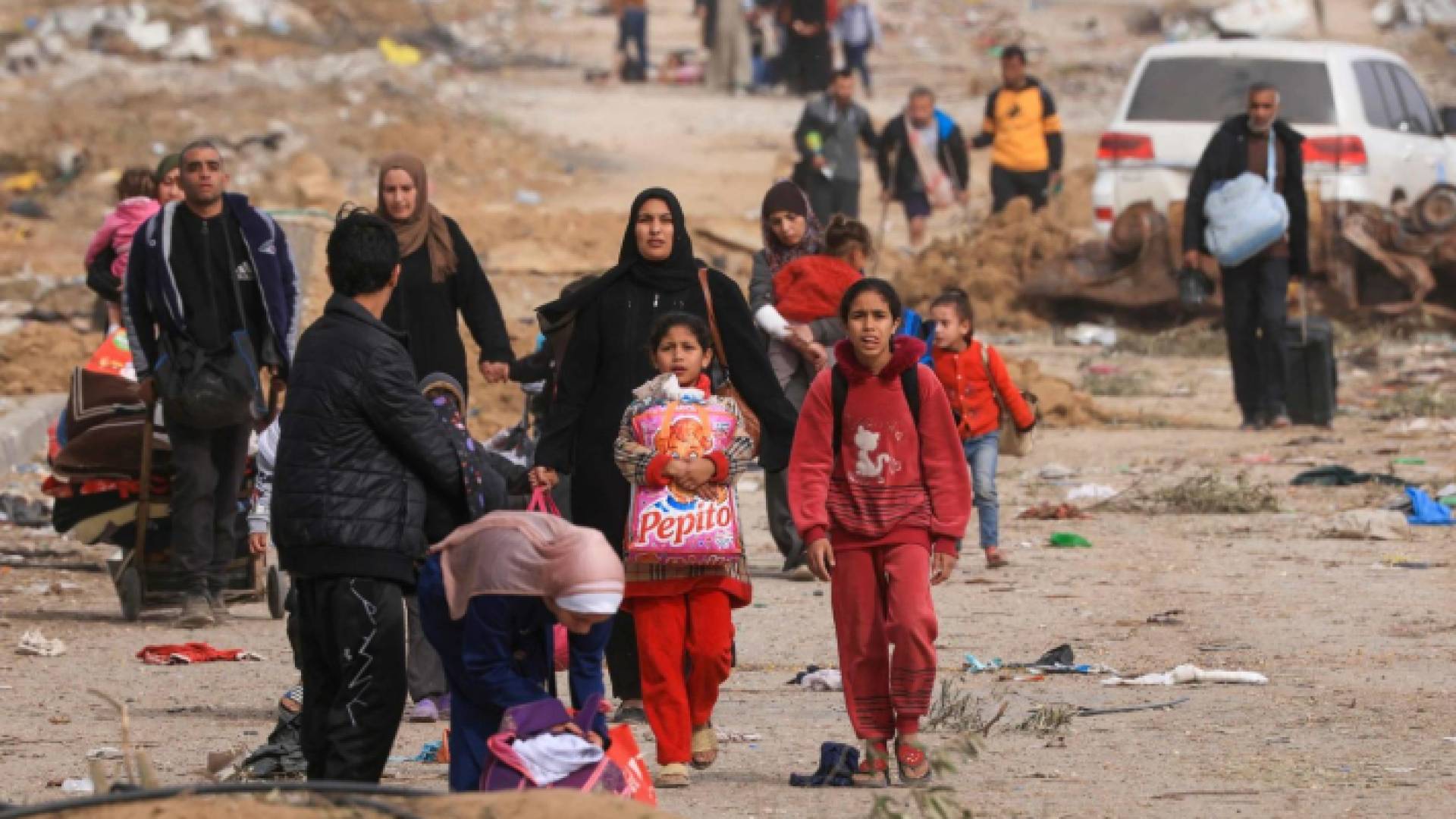 نازحون من عدوان الاحتلال الإسرائيلي في غزة