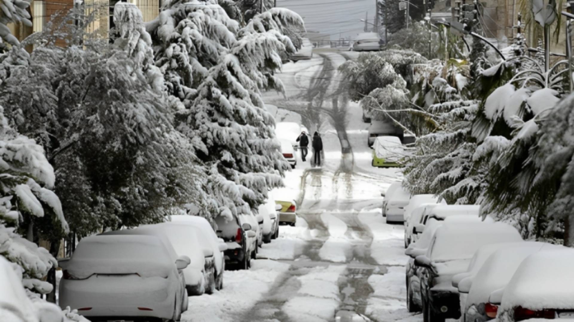 تساقط غزير للثلوج في العاصمة عمان "أرشيفية"