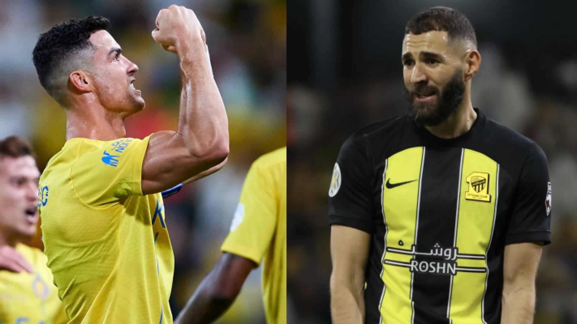 صورتين بنزيما ورونالدو