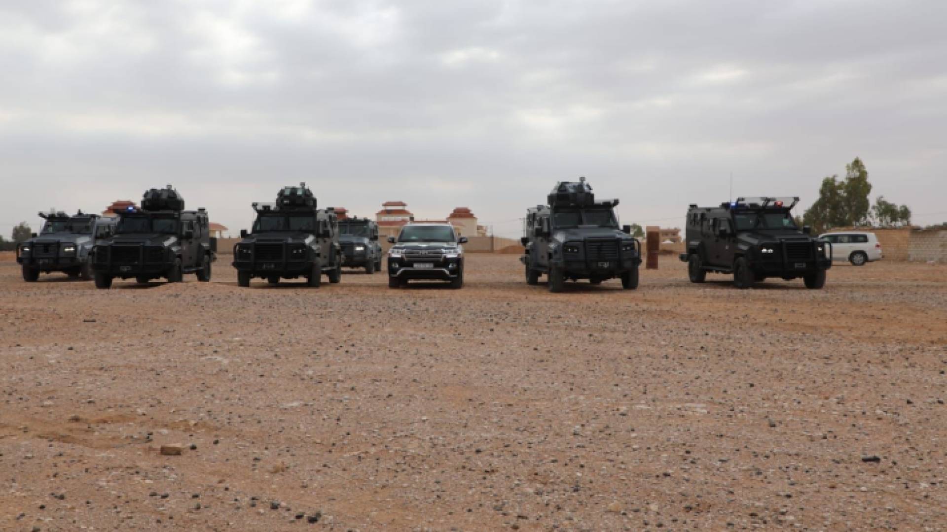 آليات الأجهزة الأمنية التي شاركت في الحملة