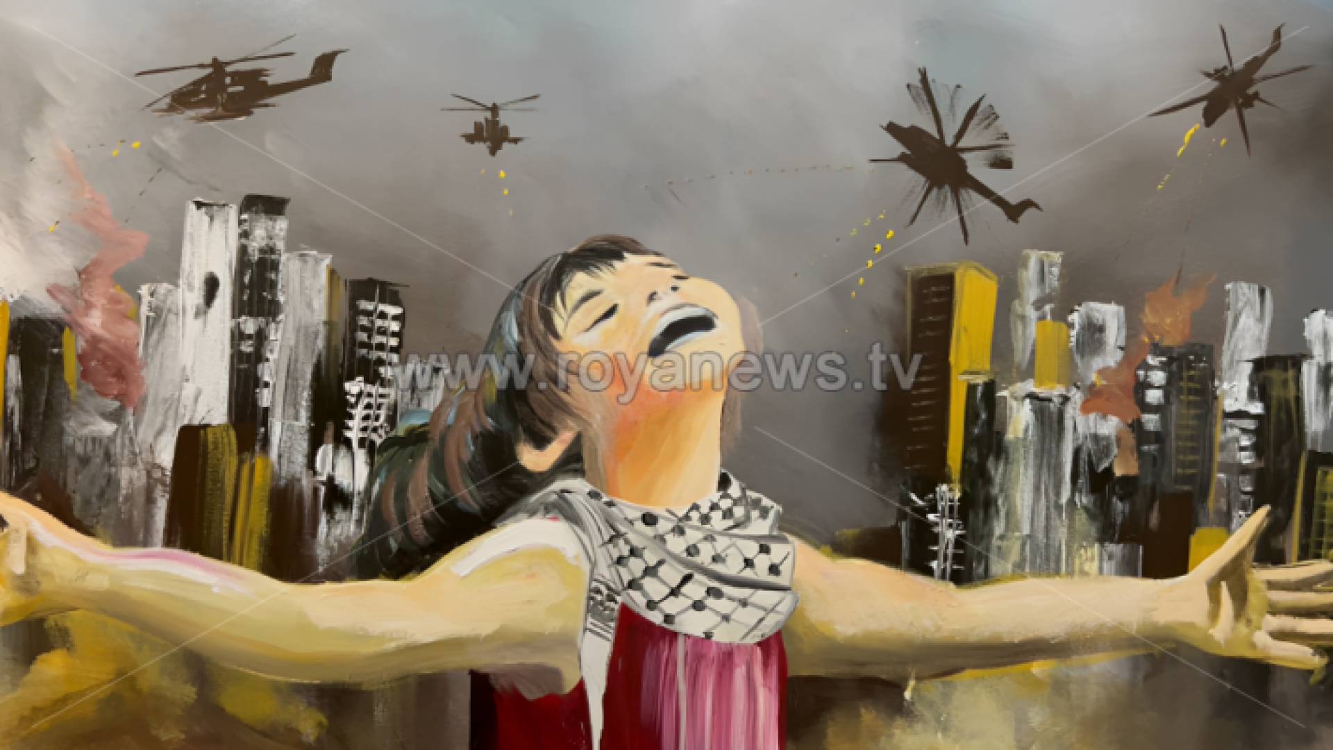 لوحة في جمعية آيلة للثقافة والفنون