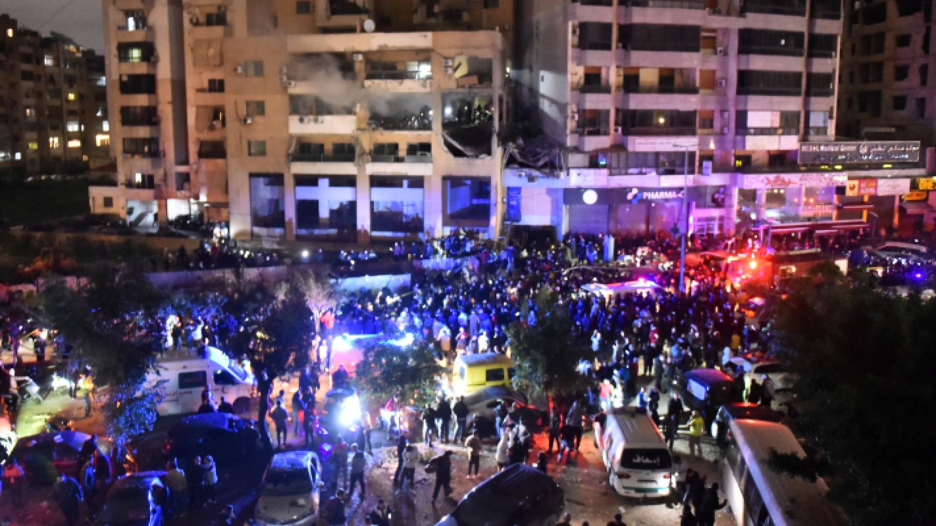 موقع استهداف نائب رئيس المكتب السياسي لحركة حماس صالح العاروري في بيروت