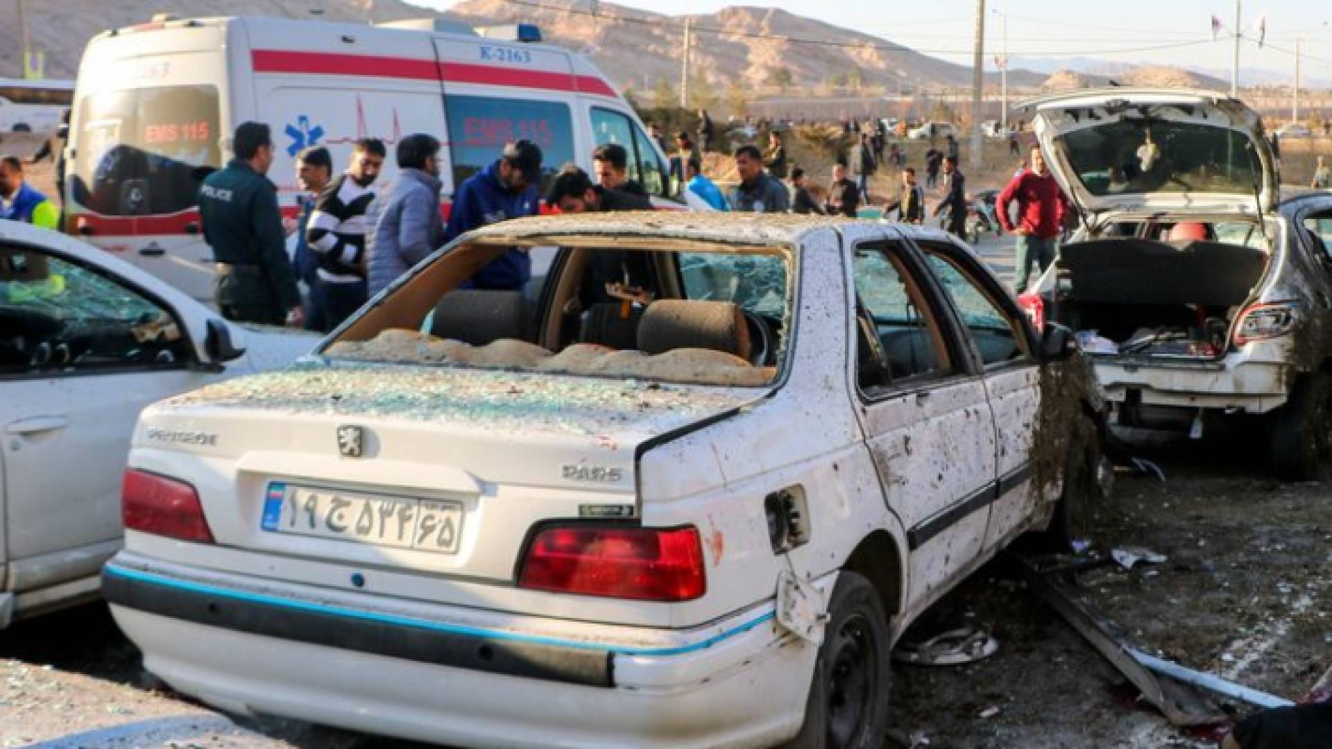 لقطة من موقع الهجوم الإرهابي في إيران