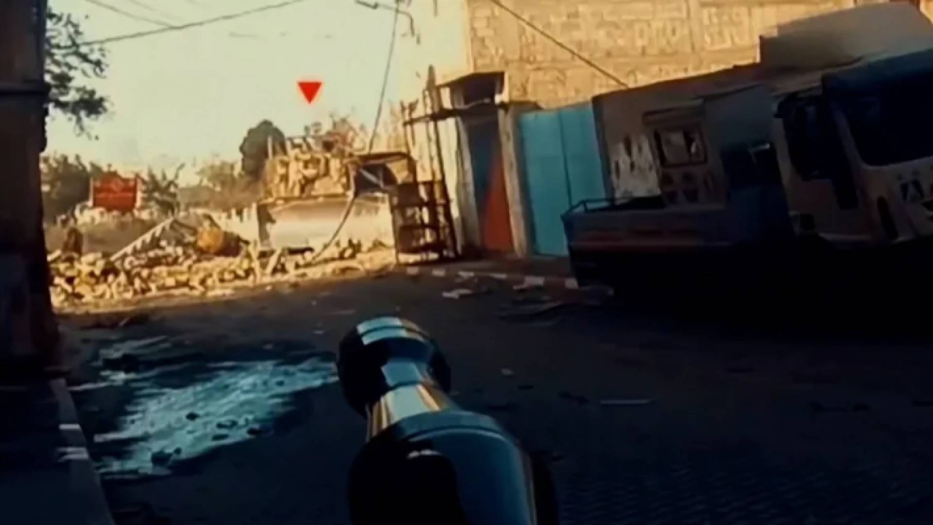 الصورة من دك المقاومة لآليات الاحتلال في محاور التوغل بقطاع غزة