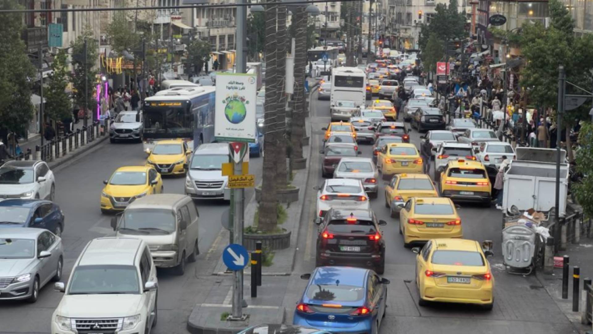 ازدحامات في العاصمة عمان