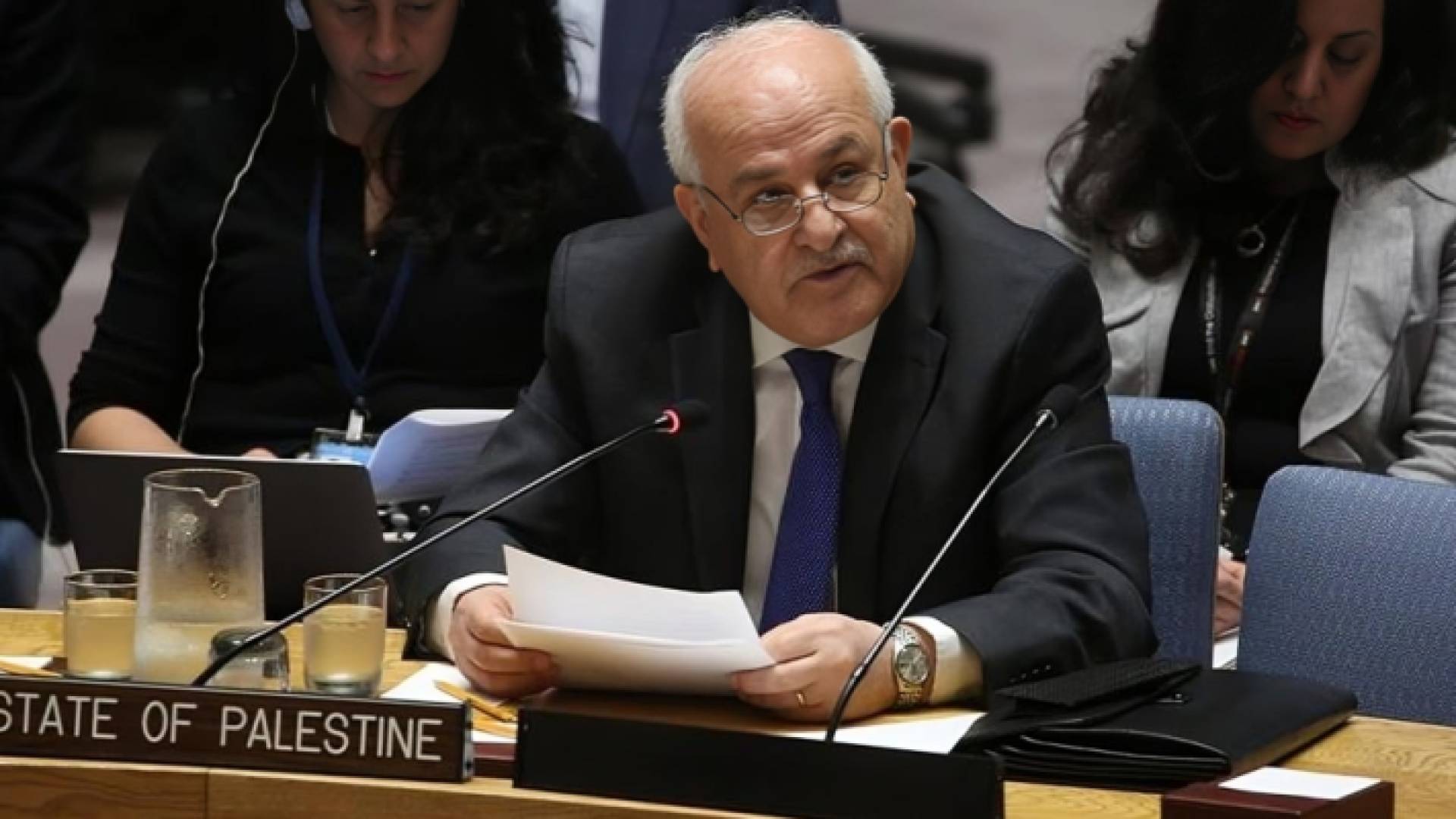 مندوب فلسطين في الأمم المتحدة رياض منصور
