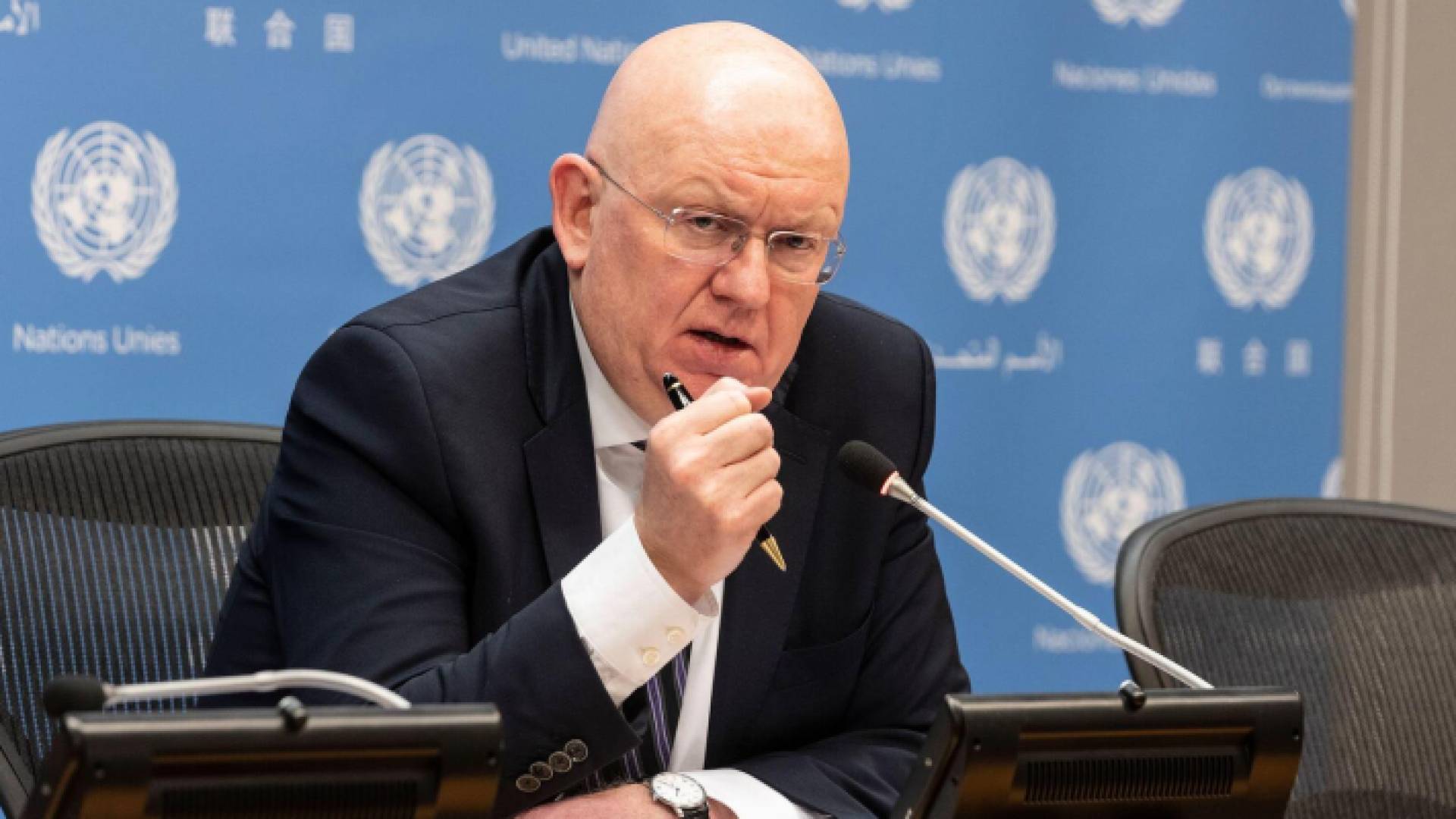 سفير روسيا فاسيلي نيبينزيا لدى الأمم المتحدة