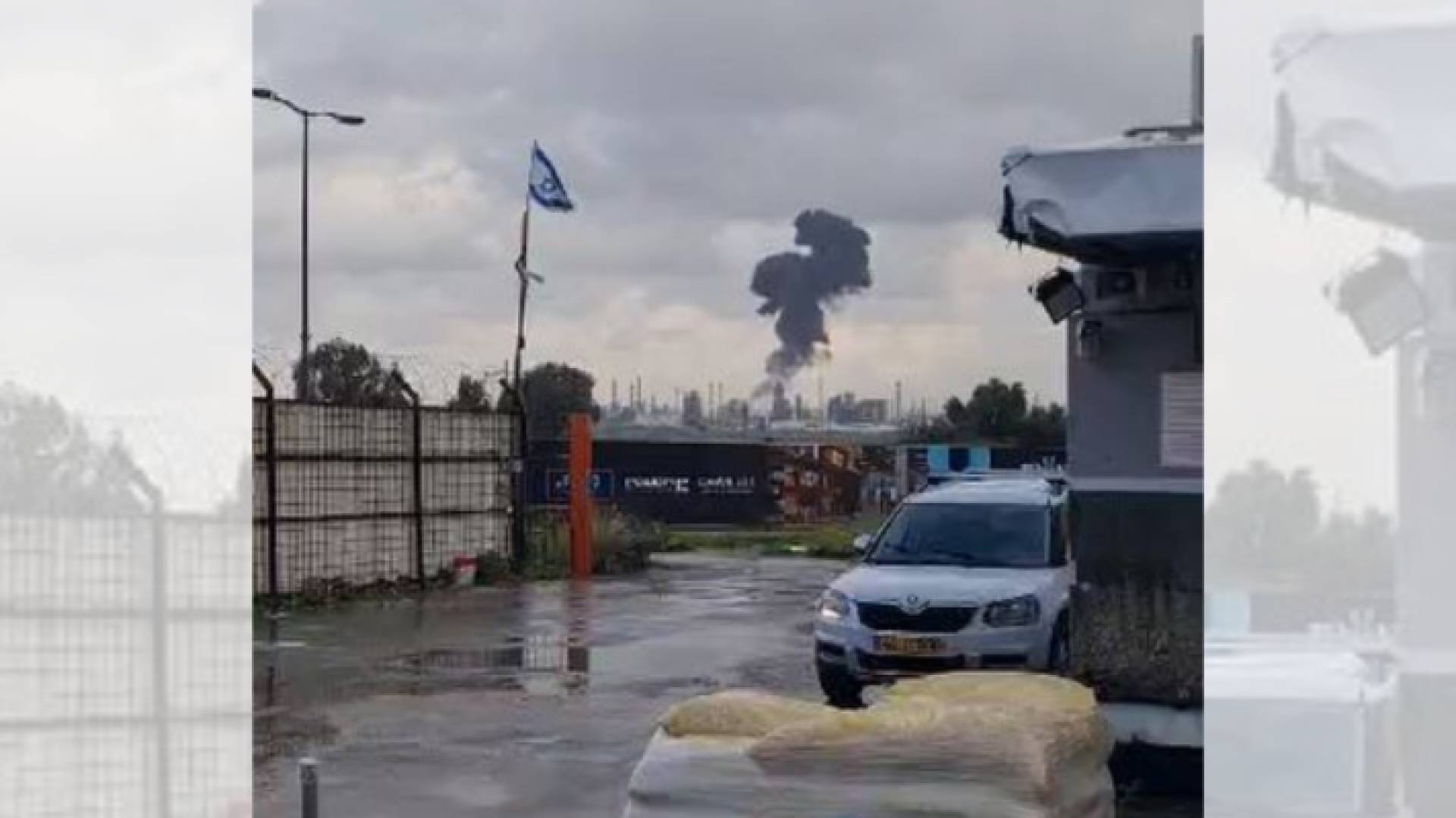 لقطة من فيديو متداول لحظة وقوع الانفجار