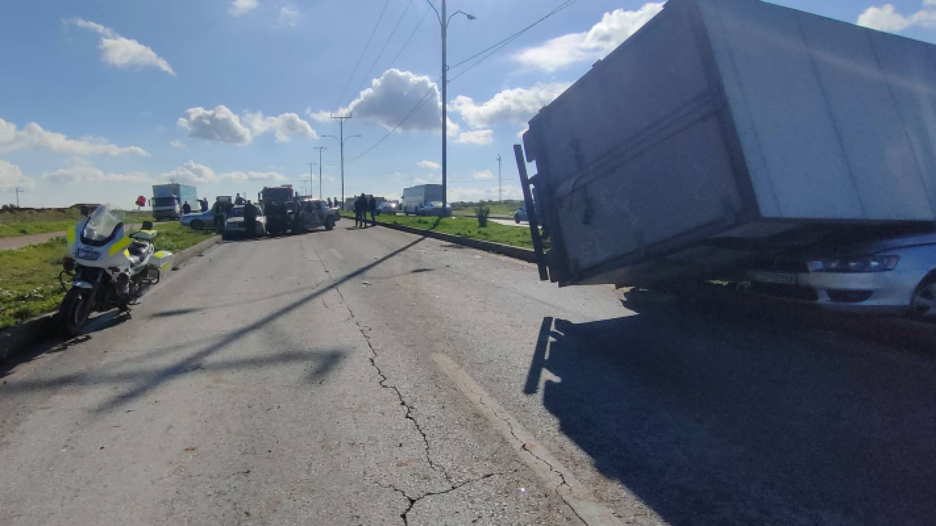 حادث سير في شارع البتراء في إربد