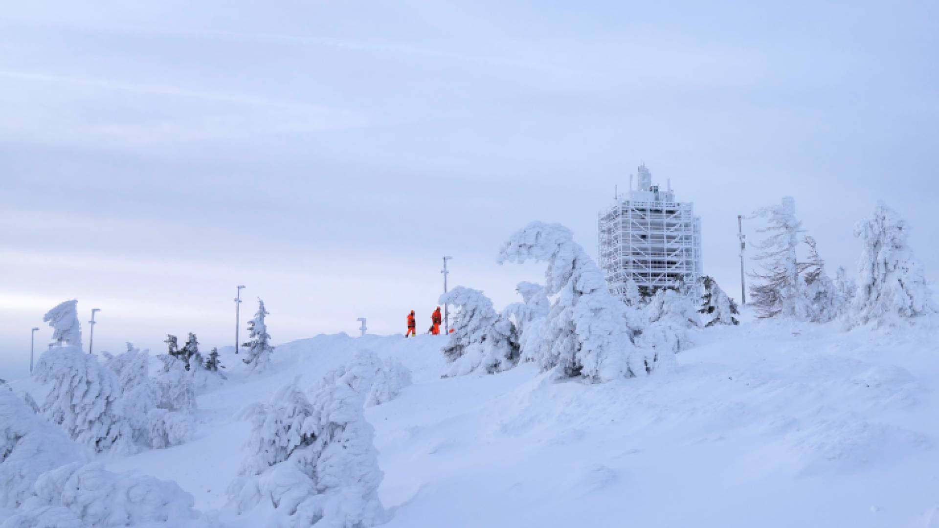 الثلوج في العاصمة النرويجية أوسلو