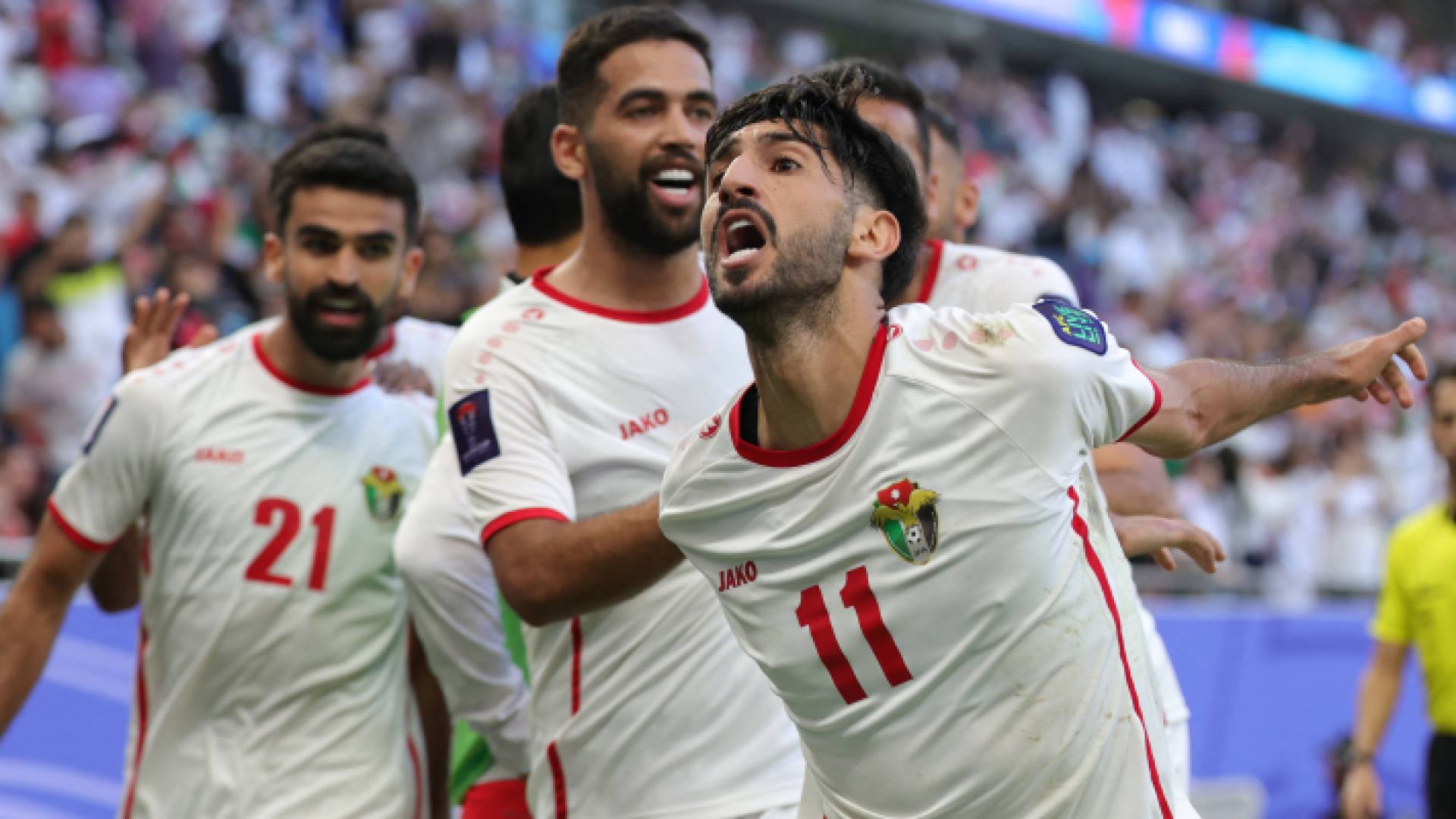 يزن النعيمات بعد تسجيله الهدف