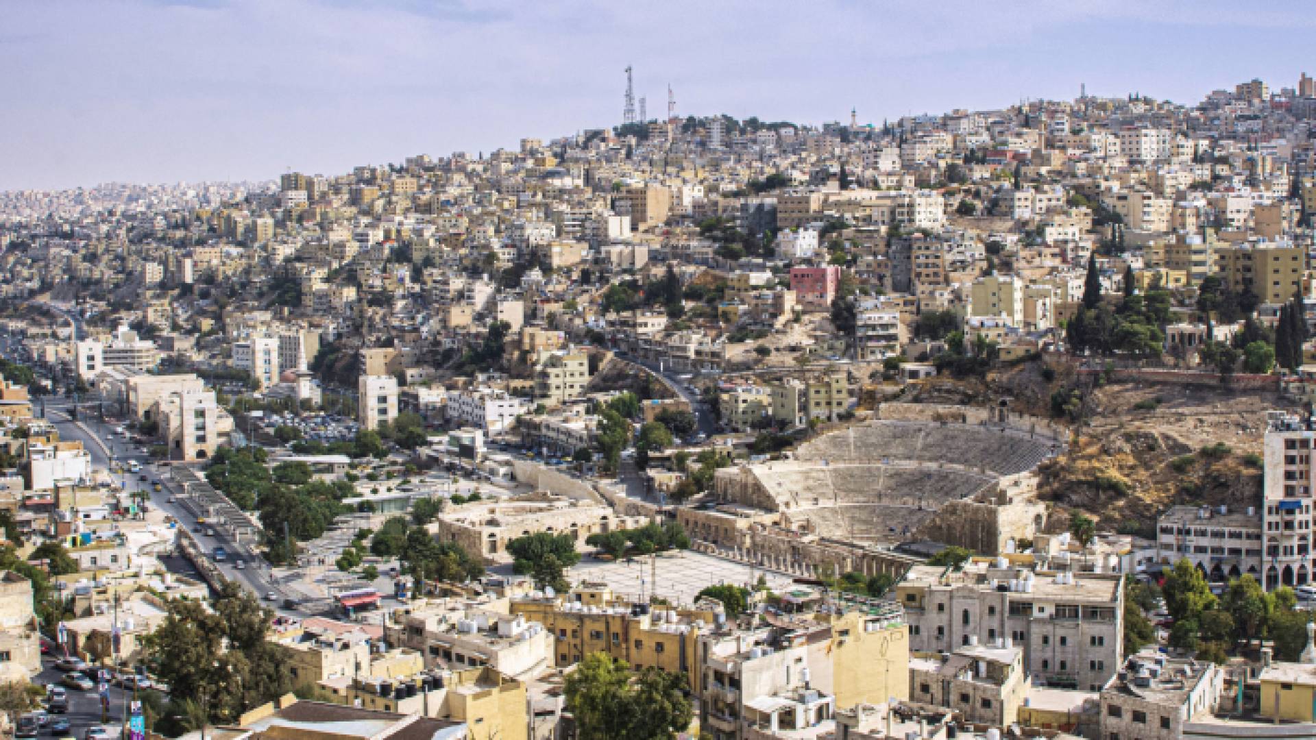 صورة عامة للعاصمة عمان