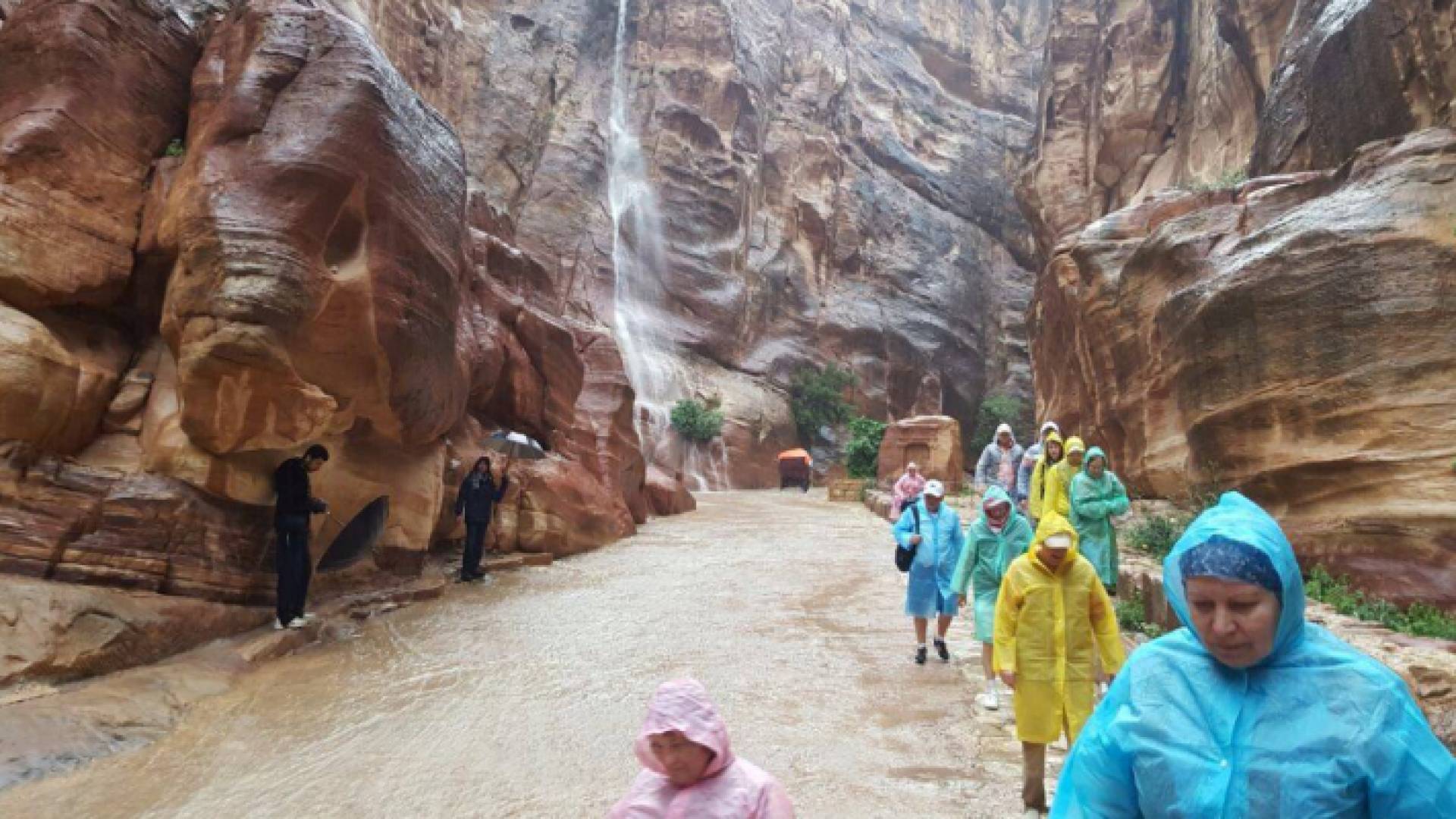 أمطار غزيرة في البترا