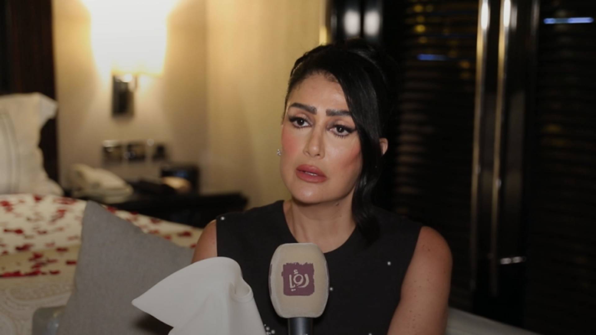 جانب من لقاء رؤيا مصر مع الفنانة غادة عبد الرازق