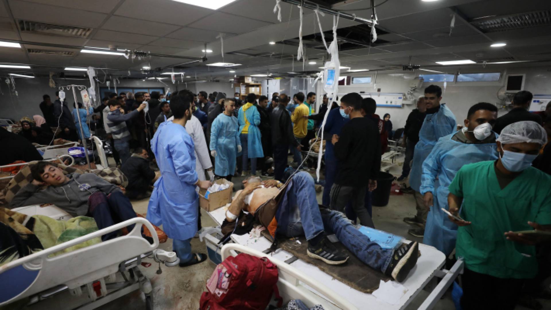 جرحى وإصابات في مستشفيات غزة