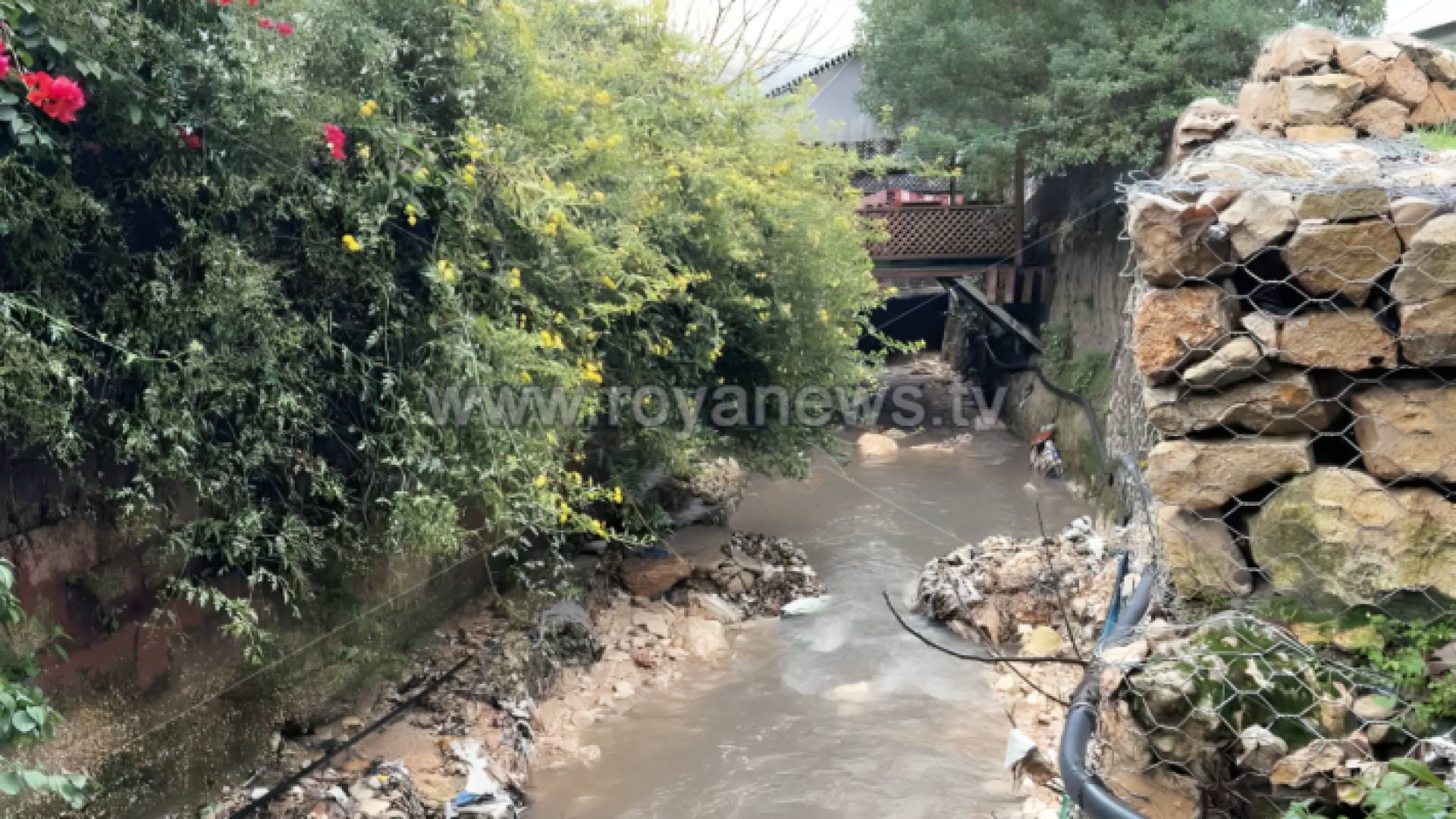 ارتفاع منسوب المياه في وادي السلط