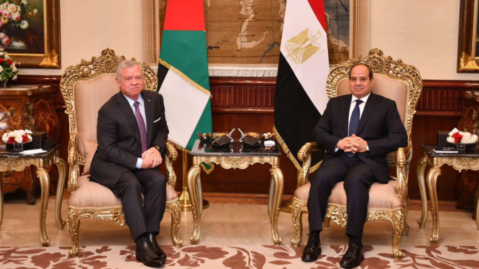 جلالة الملك والرئيس السيسي