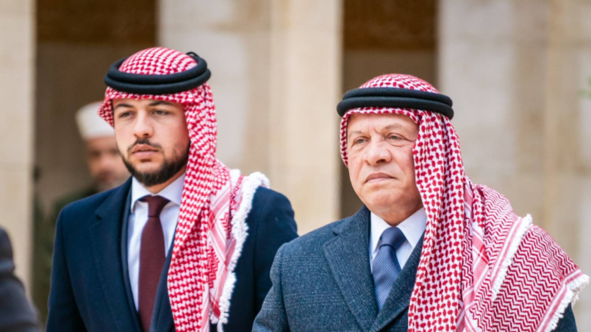 جلالة الملك عبدالله الثاني برفقة سمو الأمير الحسين
