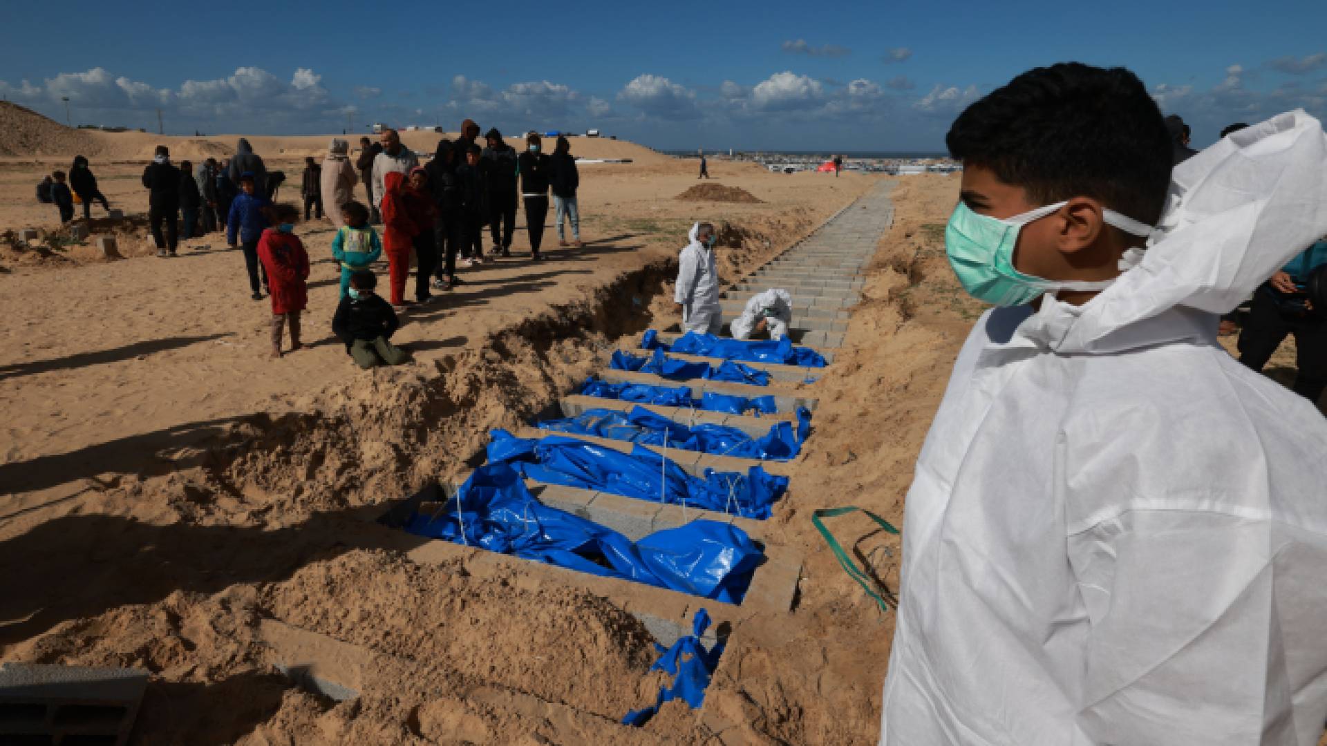 مقبرة جماعية في غزة