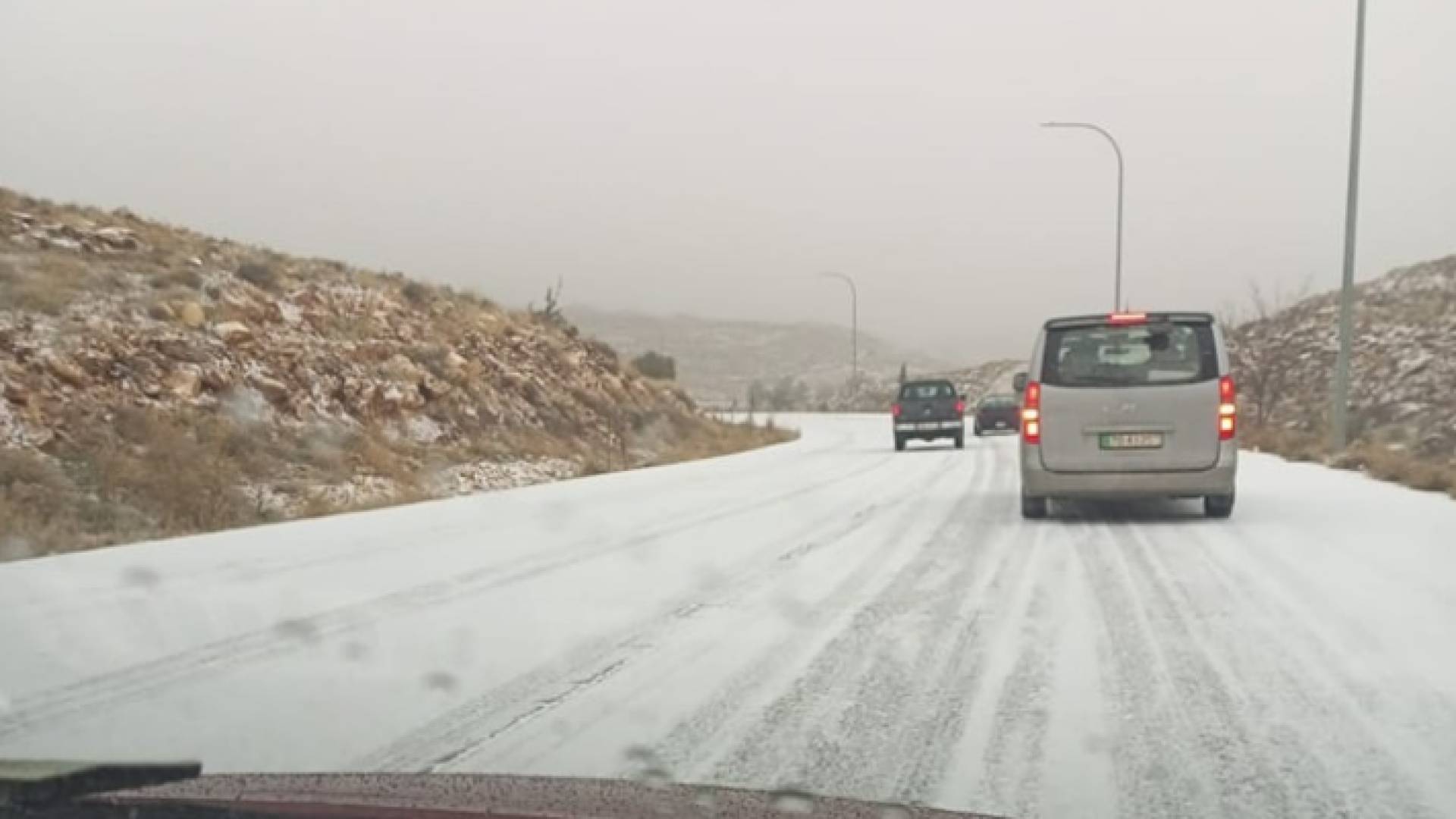 الثلوج في الشوبك