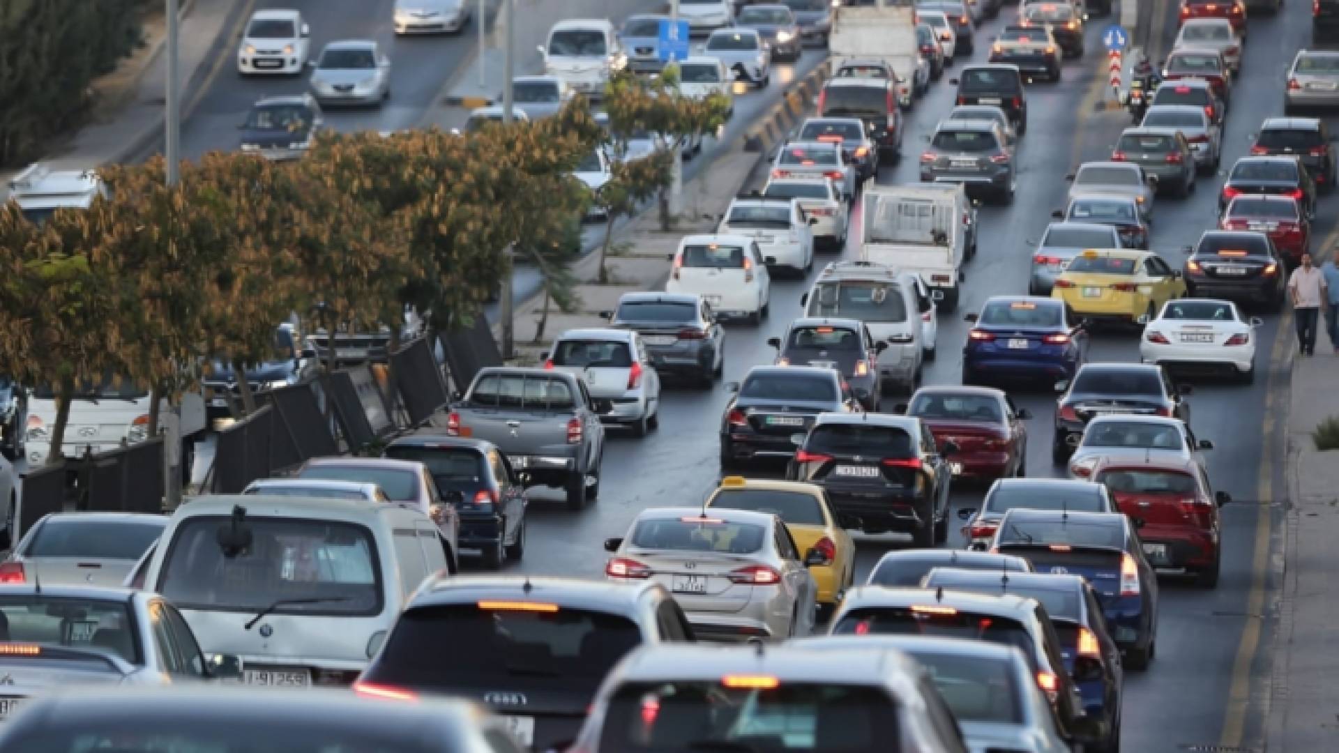 أزمة سير في العاصمة عغمان "أرشيفية"