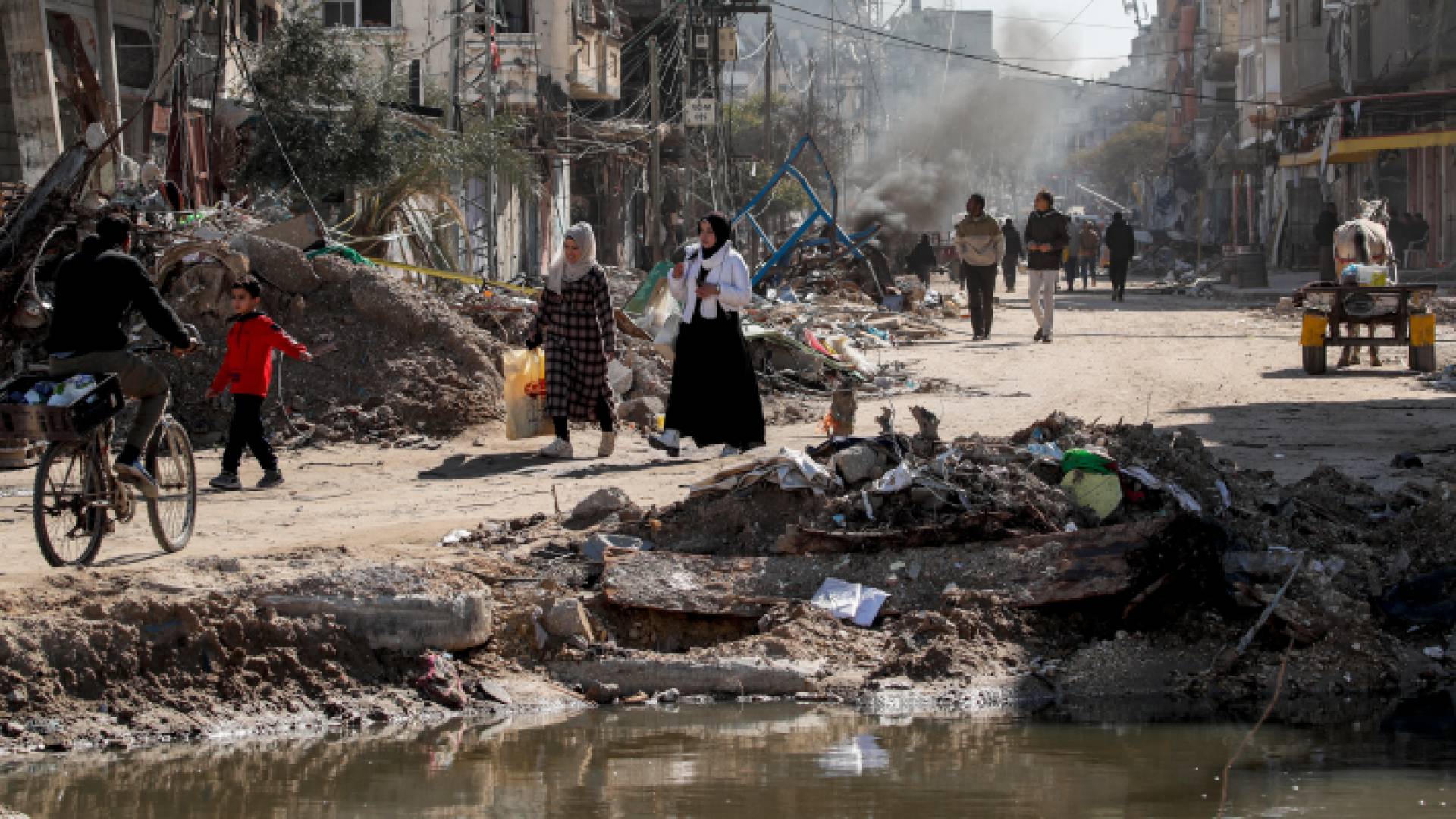 مخيم المغازي في قطاع غزة - AFP