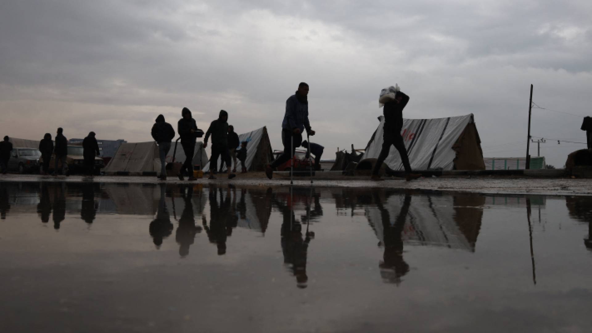 فلسطينيون نازحون في رفح جنوب قطاع غزة