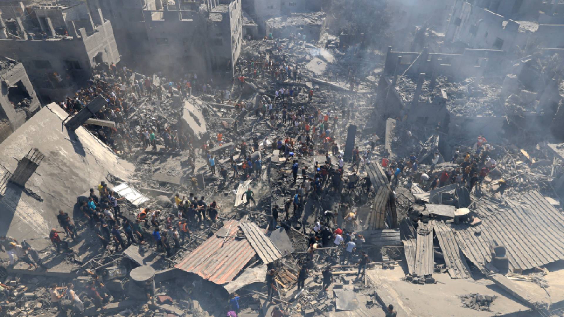 جزء من الدمار الذي خلفه عدوان الاحتلال على خان يونس