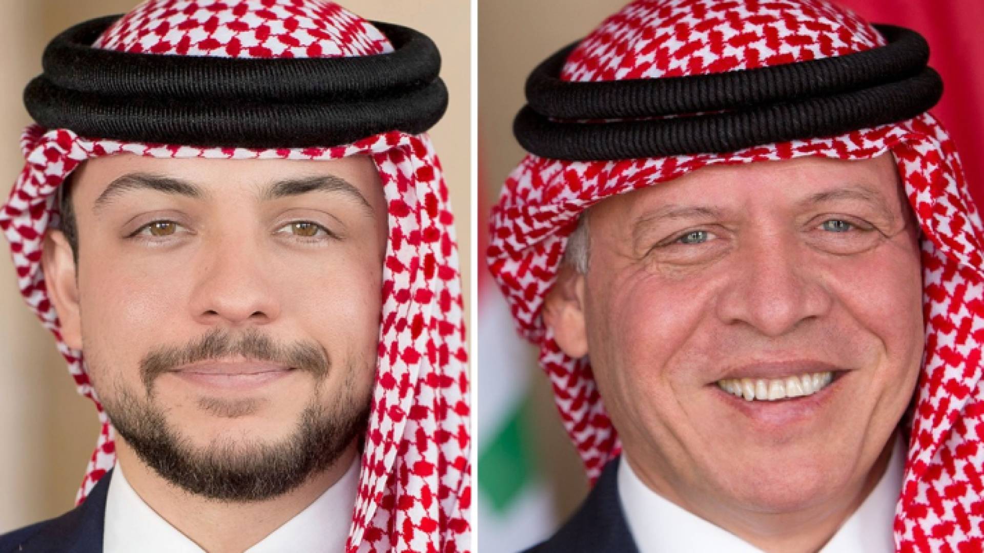 جلالة الملك عبدالله الثاني وولي العهد سمو الأمير الحسين بن عبدالله الثاني