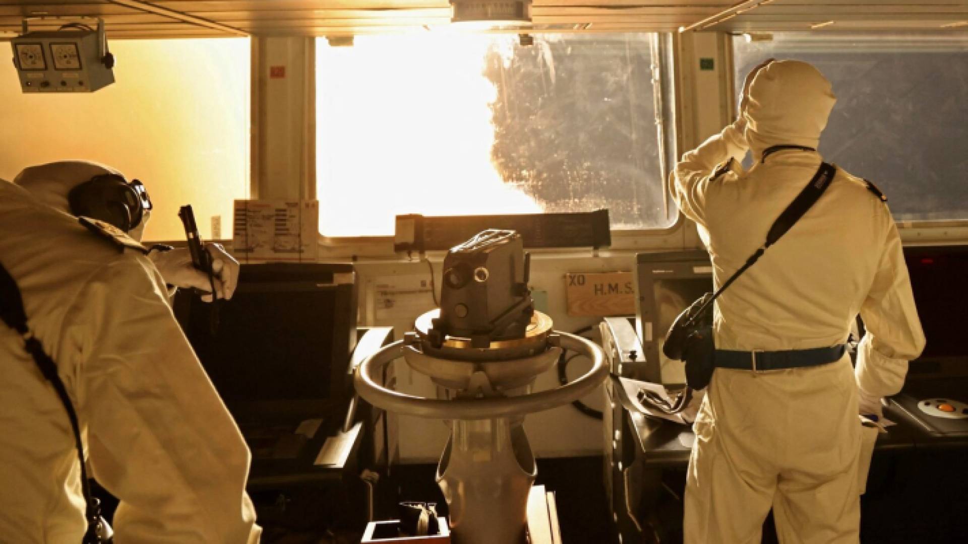 عناصر من البحرية البريطانية في البحر الأحمر