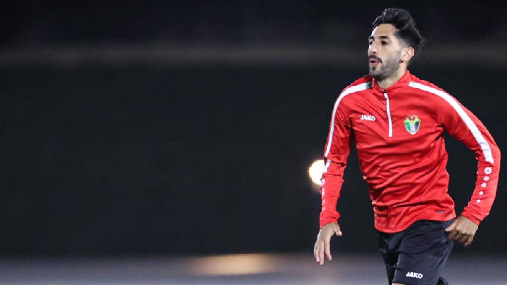 اللاعب يزن النعيمات من التدريبات