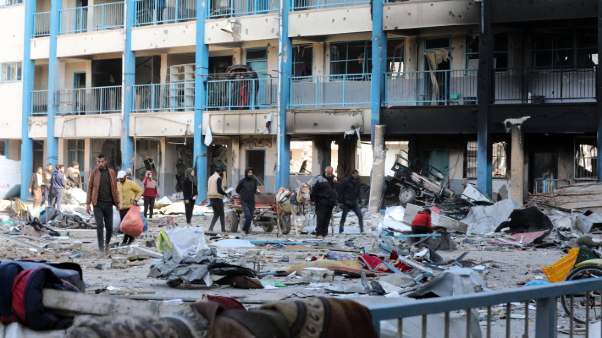 عدوان الاحتلال طال مدارس ايواء المدنيين في غزة