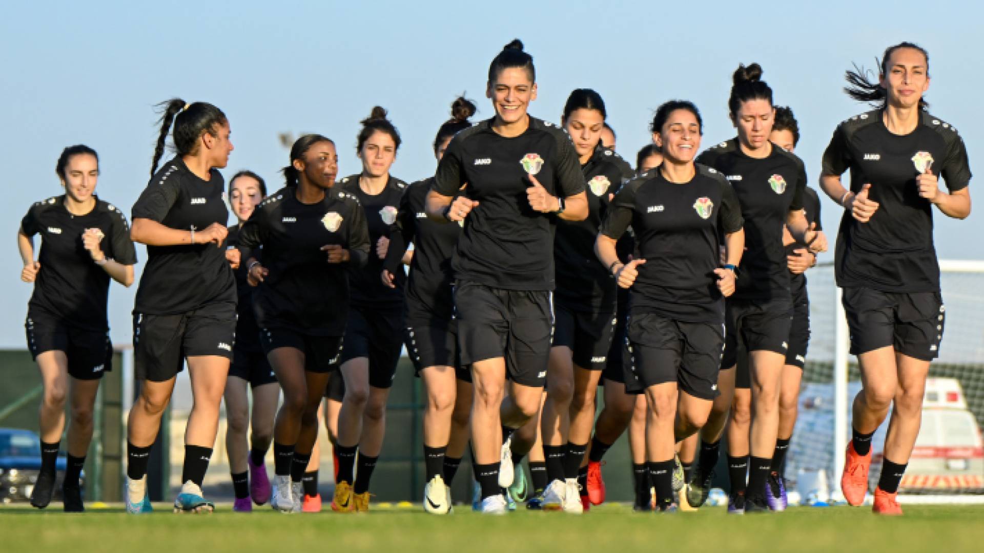 من تدريبات المنتخب الوطني للسيدات بكرة القدم