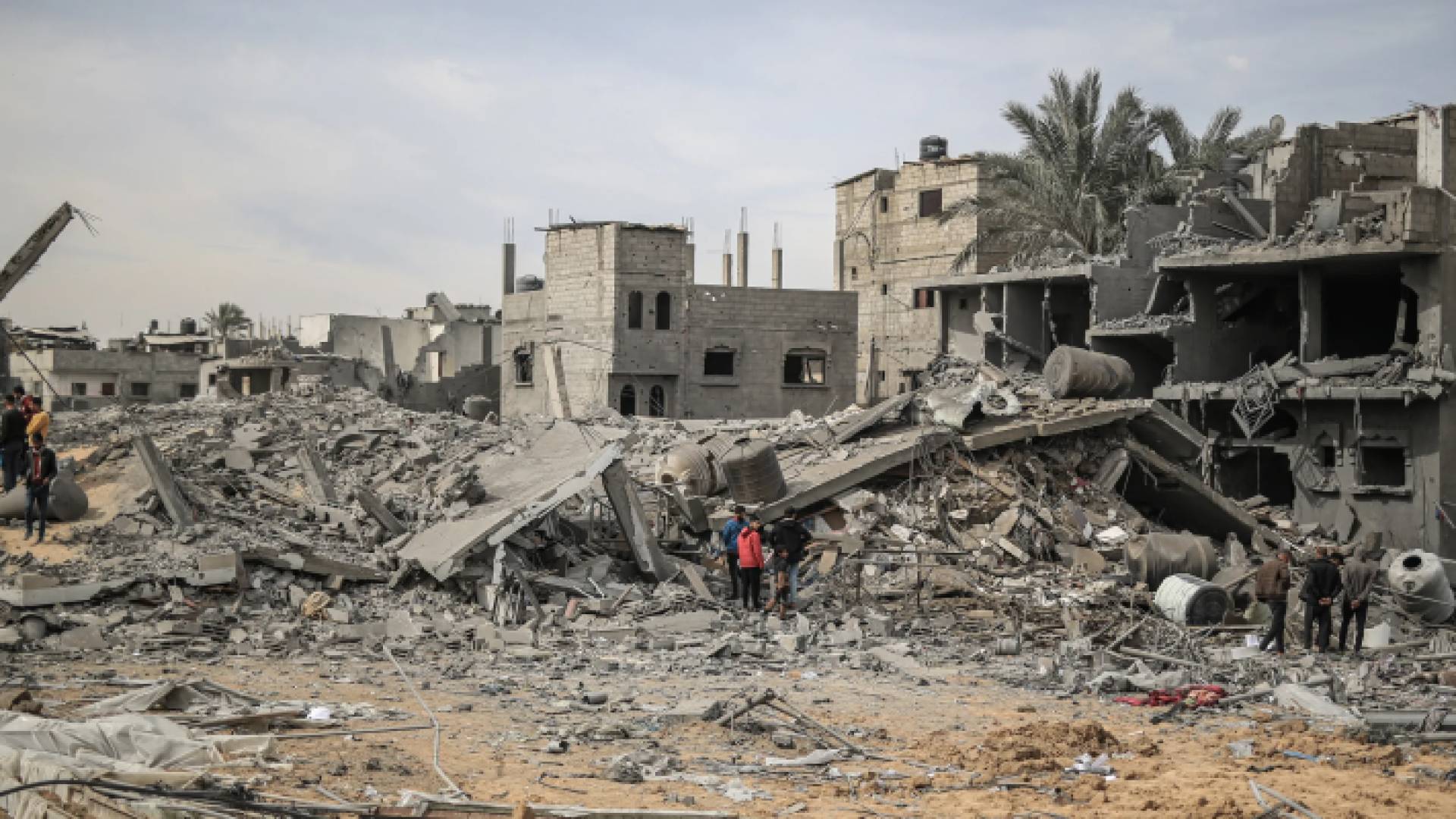 الدمار في مدينة رفح نتيجة عدوان الاحتلال