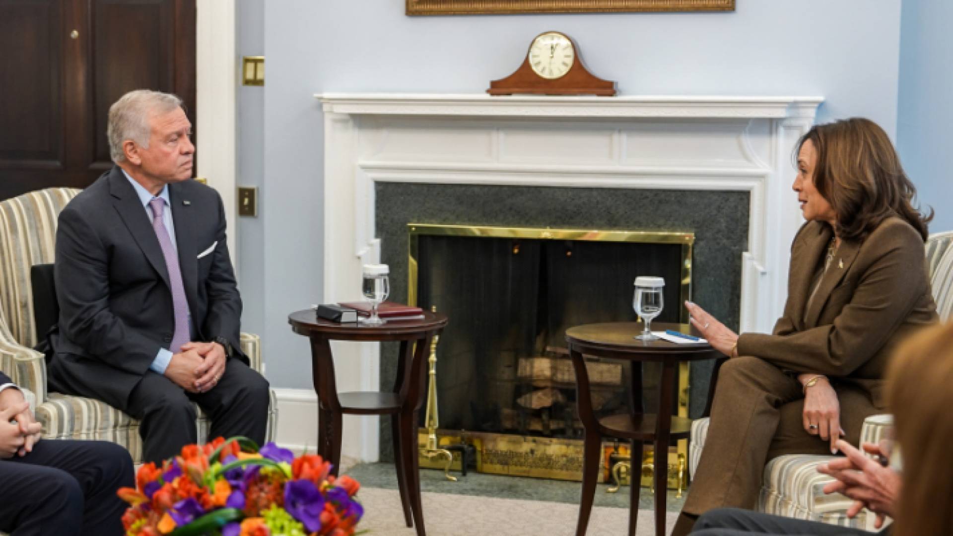 الملك مع نائبة الرئيس الأمريكي