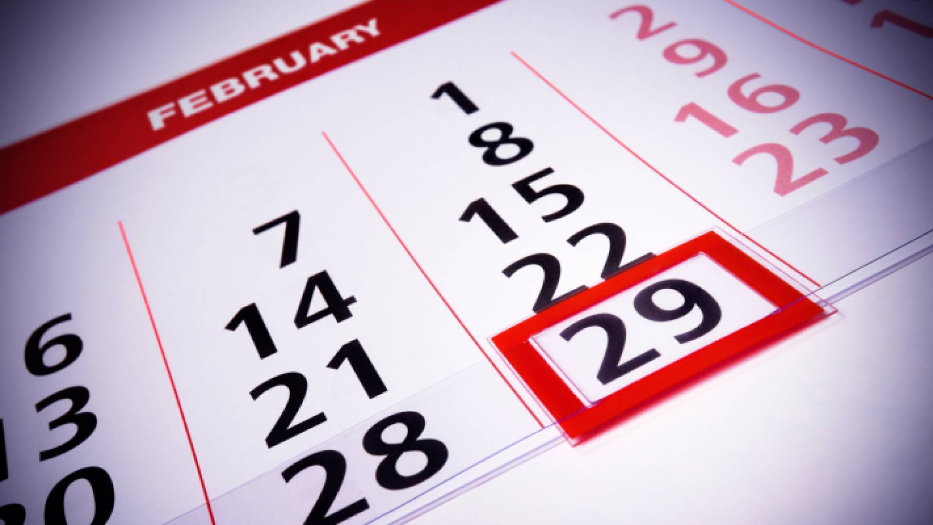 تقويم شهر شباط/فبراير