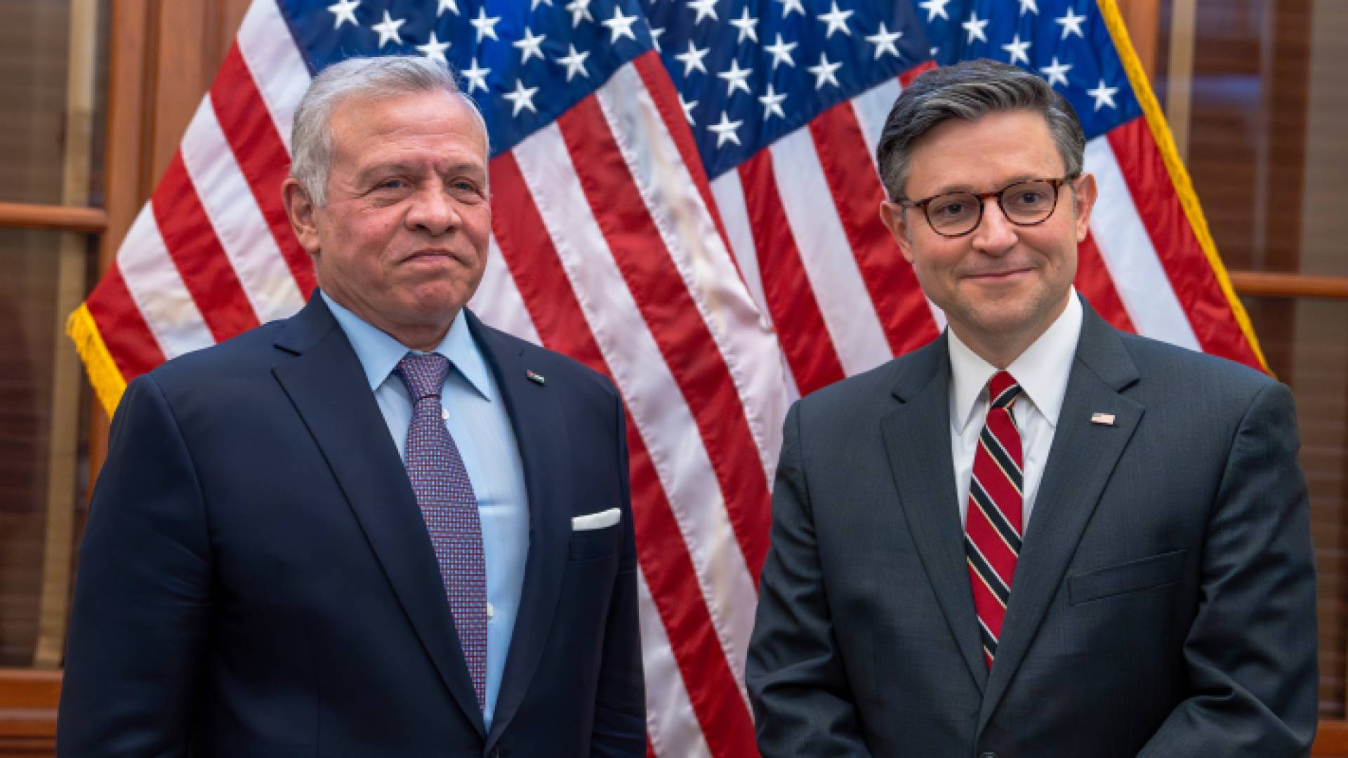 الملك ورئيس مجلس النواب الأمريكي