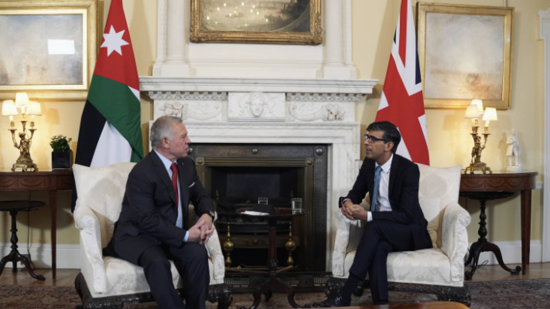 جلالة الملك عبدالله الثاني و رئيس الوزراء البريطاني ريشي سوناك
