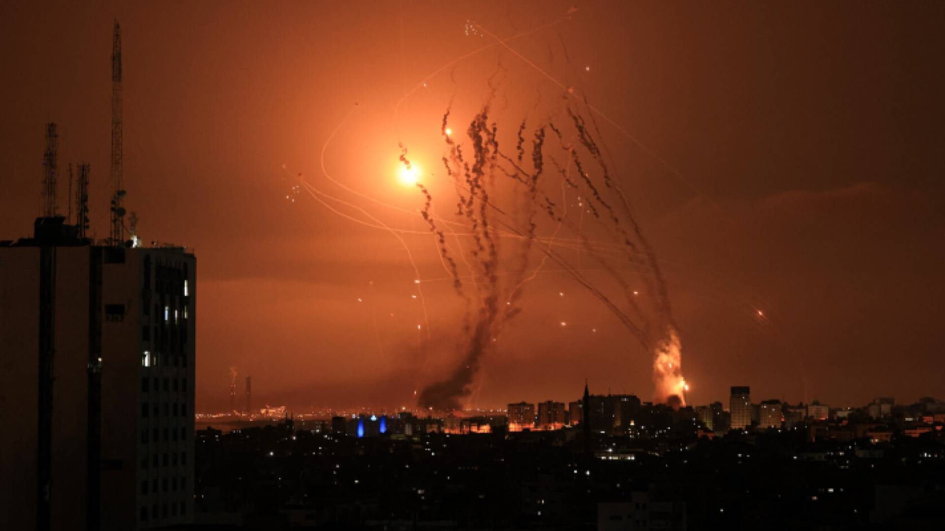 رشقات صاروخية فوق تل أبيب "أرشيفية"