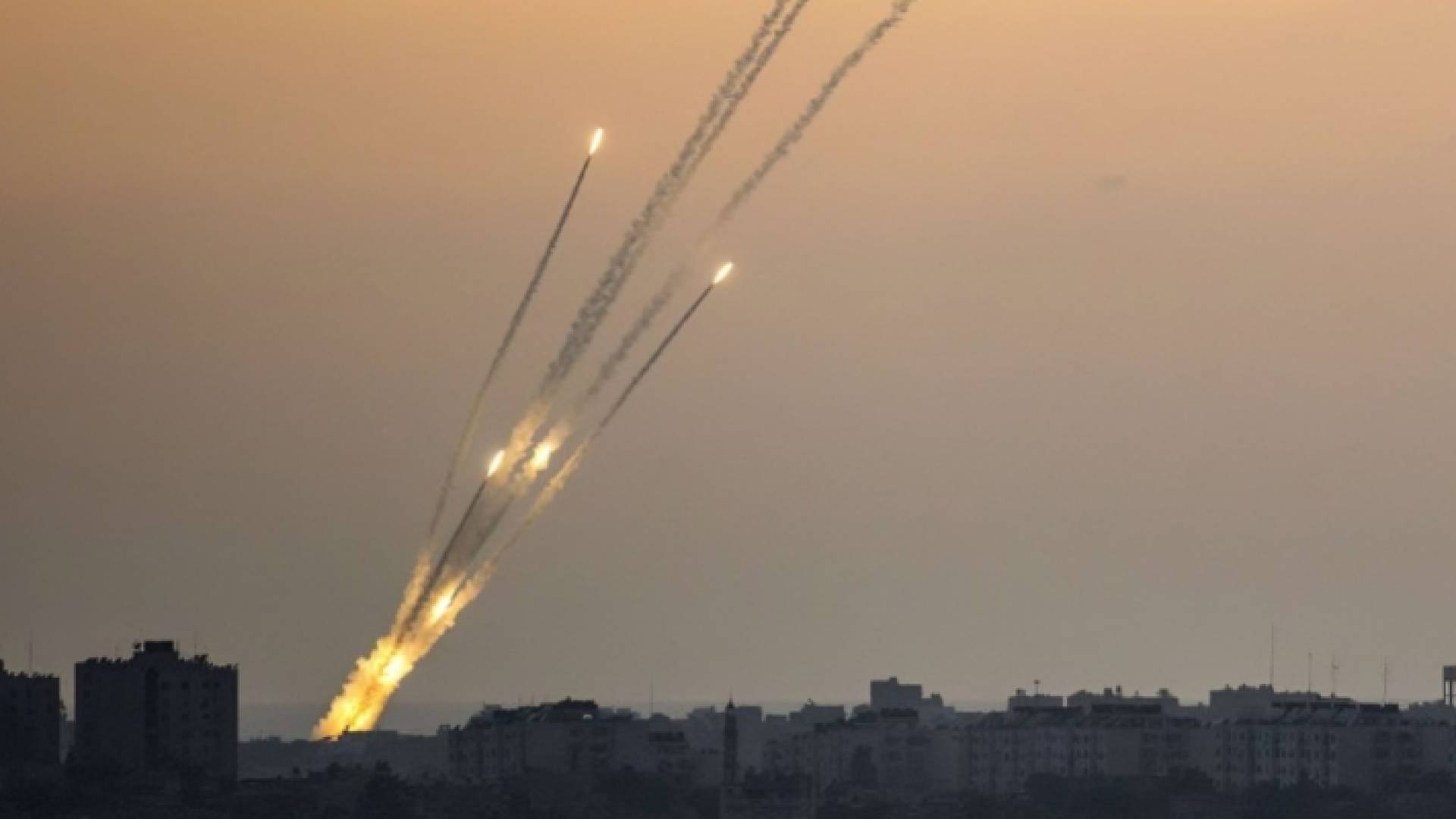 رشقات صاروخية صور فلسطين المحتلة