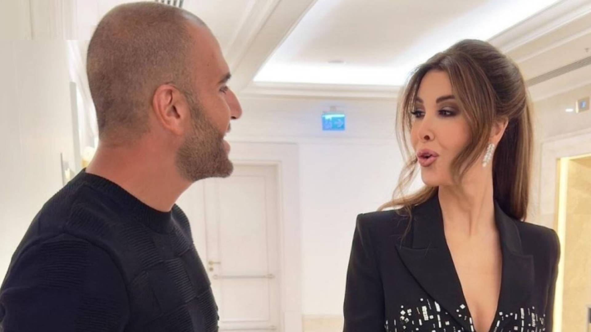 الفنانة اللبنانية نانسي عجرم والمدون "الإسرائيلي" أتيسيك بلاس