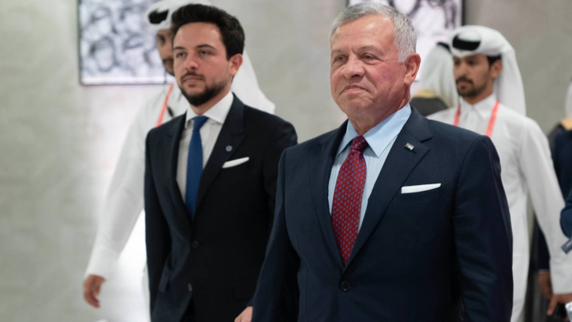 جلالة الملك عبدالله الثاني وسمو الأمير الحسين بن عبدالله الثاني ولي العهد