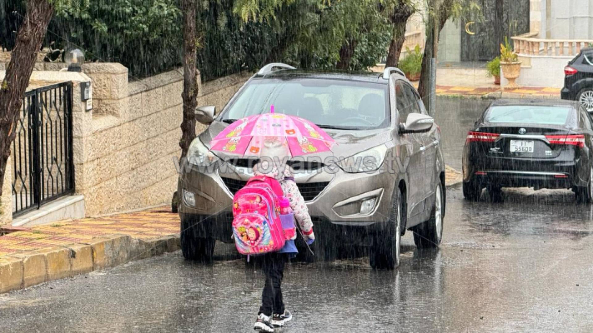 هطول أمطار غزيرة في العاصمة عمان "أرشيفية"